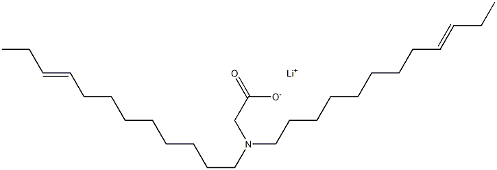 N,N-Di(9-dodecenyl)aminoacetic acid lithium salt Struktur