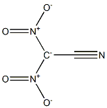 Dinitrocyanomethaneanion Struktur