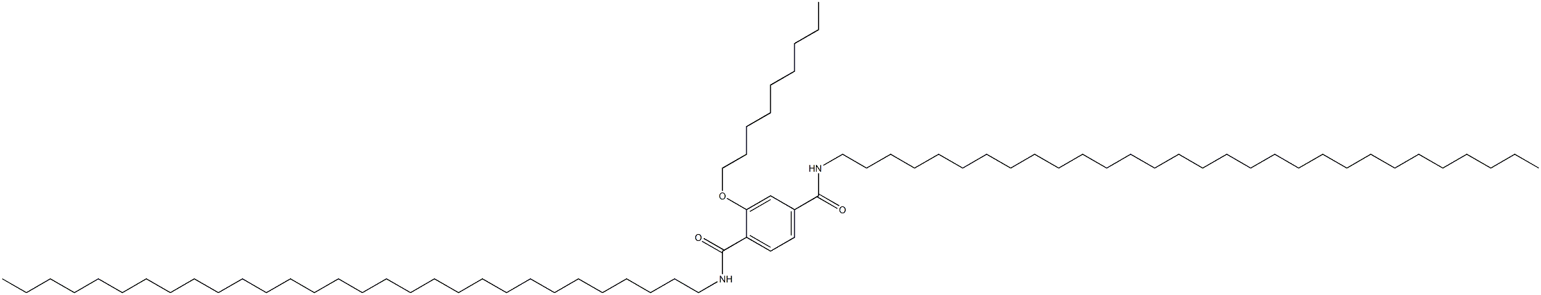 2-(Nonyloxy)-N,N'-ditriacontylterephthalamide Struktur