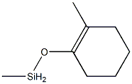 1-(Methylsilyloxy)-2-methyl-1-cyclohexene Struktur