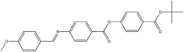 4-[4-(4-Methoxybenzylideneamino)benzoyloxy]benzoic acid tert-butyl ester Struktur