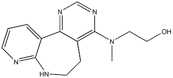 2-[[(6,7-Dihydro-5H-pyrido[2,3-b]pyrimido[4,5-d]azepin)-4-yl](methyl)amino]ethanol Struktur