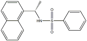 (-)-N-[(S)-1-(1-Naphtyl)ethyl]benzenesulfonamide Struktur