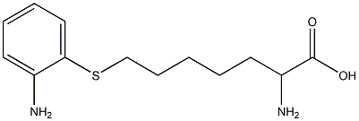 2-Amino-7-(2-aminophenylthio)heptanoic acid Struktur