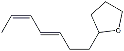 2-[(3E,5Z)-3,5-Heptadienyl]tetrahydrofuran Struktur