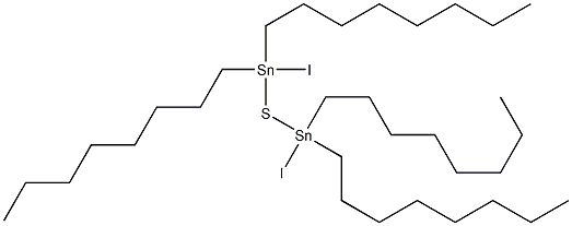 Bis(dioctyliodostannyl) sulfide Struktur