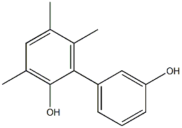 3,5,6-Trimethyl-1,1'-biphenyl-2,3'-diol Struktur