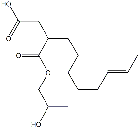 2-(6-Octenyl)succinic acid hydrogen 1-(2-hydroxypropyl) ester Struktur