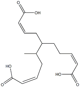 Trisisocrotonic acid 1-methyl-1,2,3-propanetriyl ester Struktur