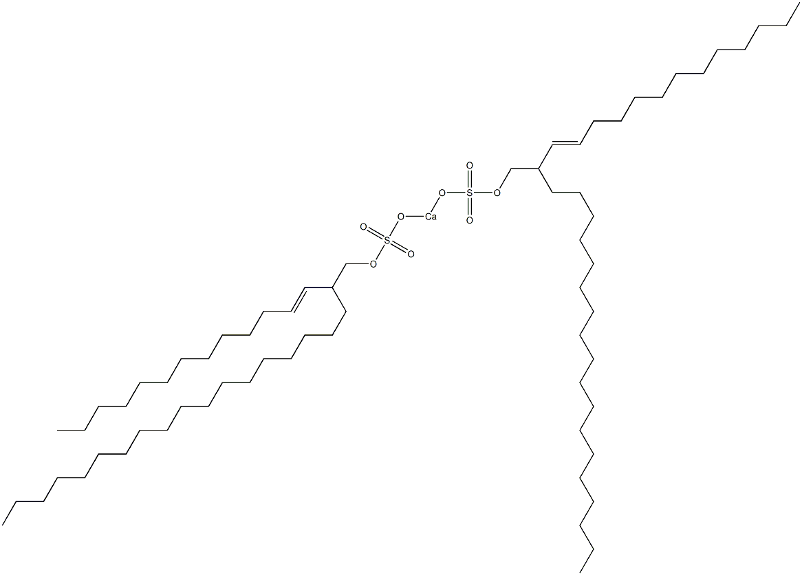 Bis[2-(1-tridecenyl)icosyloxysulfonyloxy]calcium Struktur