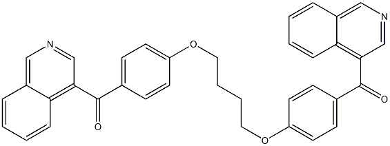 1,4-Bis[4-(4-isoquinolylcarbonyl)phenoxy]butane Struktur