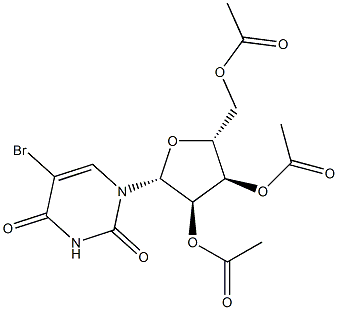 2'-O,3'-O,5'-O-Triacetyl-5-bromouridine Struktur