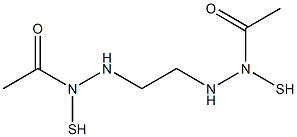 N,N'-Bis(mercaptoacetylamino)ethylenediamine Struktur