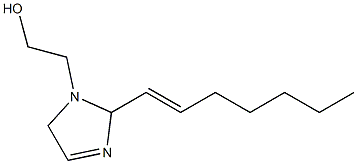 1-(2-Hydroxyethyl)-2-(1-heptenyl)-3-imidazoline Struktur