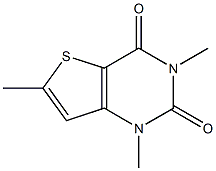 6-Methyl-1,3-dimethylthieno[3,2-d]pyrimidine-2,4(1H,3H)-dione Struktur