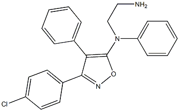 N-[4-Phenyl-3-(4-chlorophenyl)isoxazol-5-yl]-N-phenyl-1,2-ethanediamine Struktur