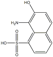 8-Amino-7-hydroxy-1-naphthalenesulfonic acid Struktur