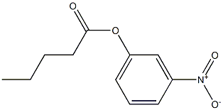 Pentanoic acid m-nitrophenyl ester Struktur