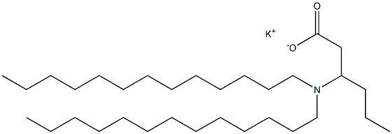 3-(Ditridecylamino)hexanoic acid potassium salt Struktur