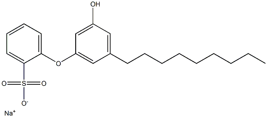 3'-Hydroxy-5'-nonyl[oxybisbenzene]-2-sulfonic acid sodium salt Struktur