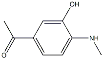 2-(Methylamino)-5-acetylphenol Struktur