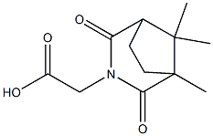 2,4-Dioxo-1,8,8-trimethyl-3-azabicyclo[3.2.1]octane-3-acetic acid Struktur