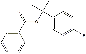 Benzoic acid 2-(p-fluorophenyl)propan-2-yl ester Struktur