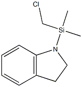 2,3-Dihydro-1-(chloromethyldimethylsilyl)-1H-indole Struktur