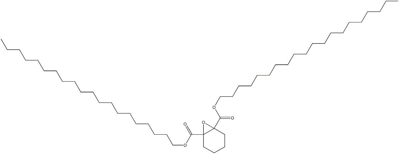 7-Oxabicyclo[4.1.0]heptane-1,6-dicarboxylic acid diicosyl ester Struktur