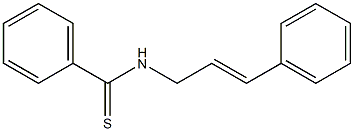 N-(3-Phenyl-2-propenyl)benzothioamide Struktur