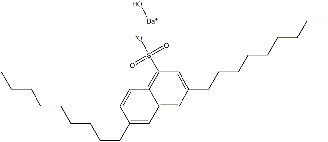 3,6-Dinonyl-1-naphthalenesulfonic acid hydroxybarium salt Struktur