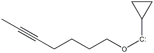 Cyclopropyl 5-heptynyloxycarbene Struktur