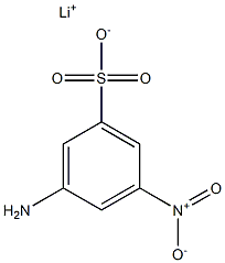 3-Amino-5-nitrobenzenesulfonic acid lithium salt Struktur