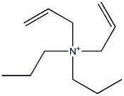 N,N-Dipropyl-N,N-diallylaminium Struktur