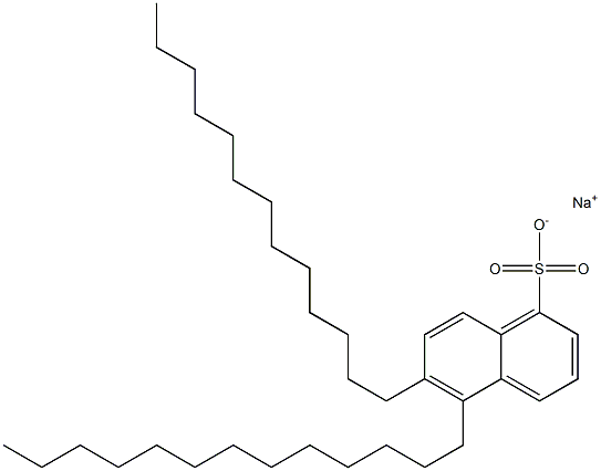 5,6-Ditridecyl-1-naphthalenesulfonic acid sodium salt Struktur