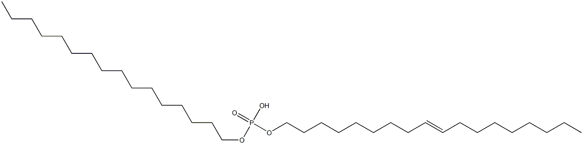 Phosphoric acid hydrogen hexadecyl 9-octadecenyl ester Struktur