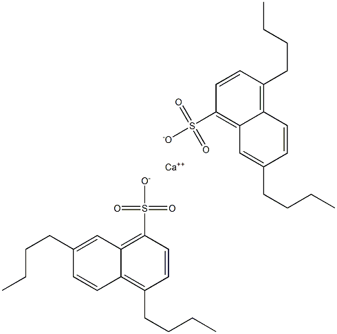 Bis(4,7-dibutyl-1-naphthalenesulfonic acid)calcium salt Struktur