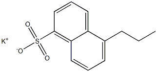 5-Propyl-1-naphthalenesulfonic acid potassium salt Struktur