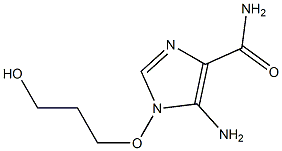 5-Amino-1-(3-hydroxypropyloxy)-1H-imidazole-4-carboxamide Struktur