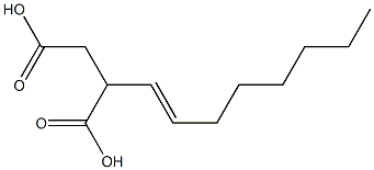 2-(1-Octenyl)succinic acid Struktur