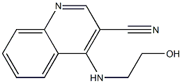 2-[(3-Cyanoquinolin-4-yl)amino]ethanol Struktur