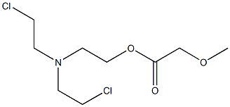 Methoxyacetic acid 2-[bis(2-chloroethyl)amino]ethyl ester Struktur