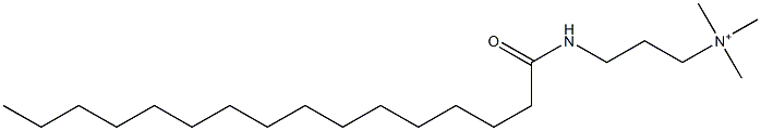 N,N,N-Trimethyl-3-[(1-oxohexadecyl)amino]-1-propanaminium Struktur