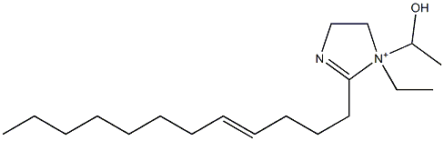 2-(4-Dodecenyl)-1-ethyl-1-(1-hydroxyethyl)-2-imidazoline-1-ium Struktur