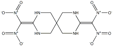 3,9-Bis(dinitromethylene)-2,4,8,10-tetraazaspiro[5.5]undecane Struktur