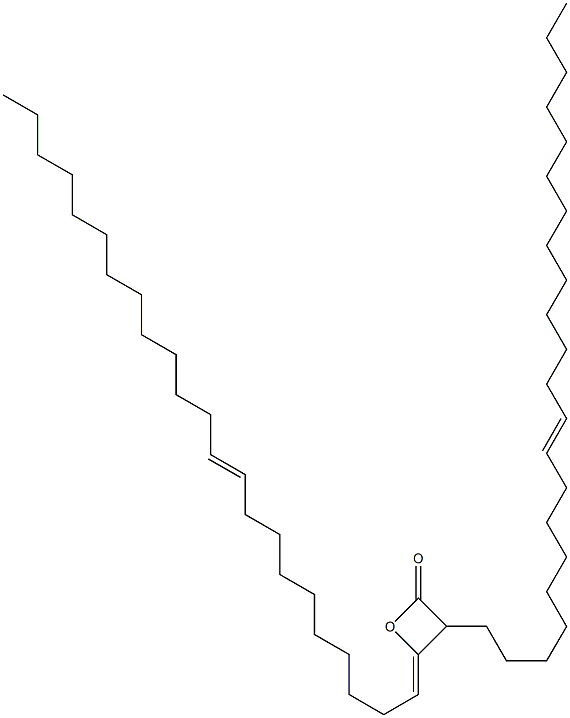 3-(9-Docosenyl)-4-(10-tricosen-1-ylidene)oxetan-2-one Struktur