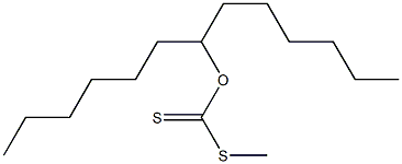 Dithiocarbonic acid O-(1-hexylheptyl)S-methyl ester Struktur