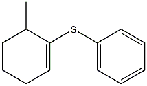 6-Methyl-1-phenylthiocyclohexene Struktur