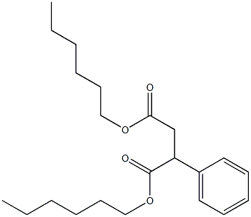 Phenylsuccinic acid dihexyl ester Struktur