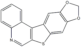 9,10-Methylenedioxy[1]benzothieno[2,3-c]quinoline Struktur